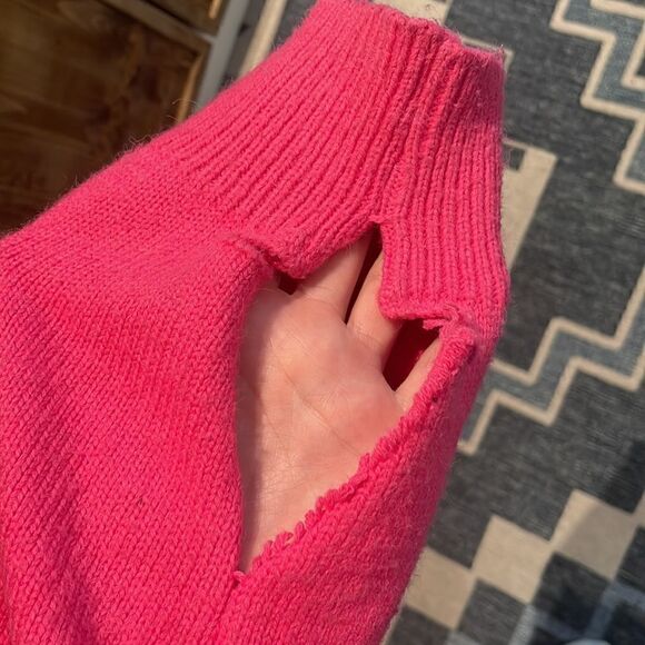 Ann Andelman Pink Knit Distressed Sweater - Picture 11 of 13